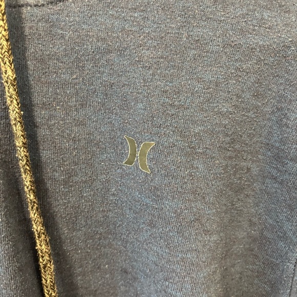 Hurley Blue Hoodie Stripes Pullover Sweatshirt Casual Athleisure Streetwear - Picture 5 of 11